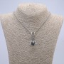 Pendant "Paw with Sphere" 45x20mm on a Chain, Length 70cm+/-, Silver-Tone Metal