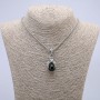 Pendant "Paw with Orb" 45x15mm+/- on a Chain, Length 70cm+/-, Silver-Tone Metal