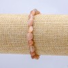 Natural Stone Selenite Bracelet on Elastic Band, Tumbled 10x6mm+