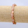 Natural Stone Selenite Bracelet on Elastic Band, Tumbled 10x6mm+