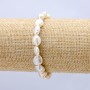 Natural Freshwater Pearl Elastic Bracelet, Diameter 8mm+