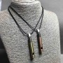 Matching Whistle Pendants, Gold-Tone and Bronze Metal, 55x8mm+/-, Length 45-50cm