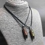 Matching Ball Pendants, Gold-Tone and Bronze Metal, 45x10mm+/-, Length 45-50cm