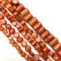 Beads, Strand Weight from 50g, Natural Orange Coral Chips, Diameter 12x10mm, Length 39+/- (price per 100g)