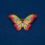 Sale! Butterfly Brooch Multicolor Rhinestones, Gold-Tone Metal 35x58mm +
