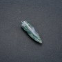 Pendulum Ball Pendant made of Moss Agate 13x40x45mm (+-)