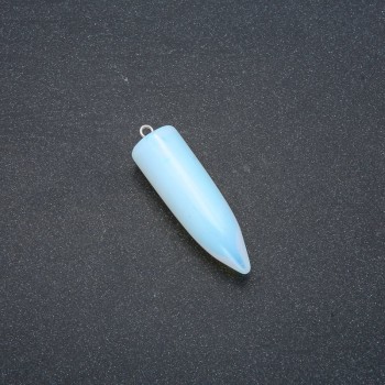 Pendulum Ball Pendant made of Opalite "Moonstone" (Synthetic) 13x40x45mm (+-)
