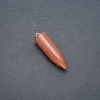 Pendulum Ball Pendant made of Aventurine "Golden Sand" (Synthetic) 13x40x45mm (+-)