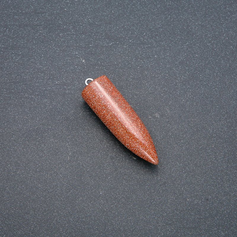 Pendulum Ball Pendant made of Aventurine "Golden Sand" (Synthetic) 13x40x45mm (+-)
