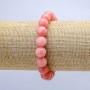 Tourmaline (Synthetic) Stone Bracelet on Elastic, Smooth Bead, Diameter 10mm, Length 18cm