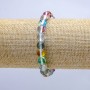 Assorted Chameleon Opal Glass Bracelet on Elastic Band, Smooth Beads, Diameter 8mm, Length 18cm