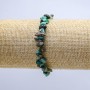 Chrysocolla Chip Bracelet on Elastic Band, Diameter 10mm, Length 18cm