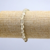 White Citrine Stone Bracelet on Elastic, Tumbled, Diameter 6-8mm (+/-), Length 18cm