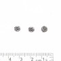 Eye Bead Insert Finding, Silver Metal Color, Hole Diameter 1.5mm, 20g Pack +/-51pcs