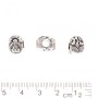 Pandora-Style Bead Lion, Hole Diameter 3.5mm, 8x11mm, Pack 20g +/-8pcs