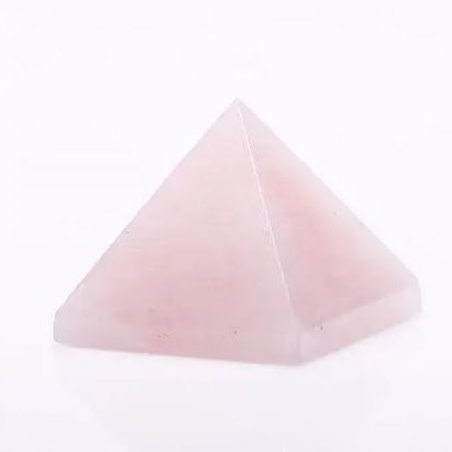 Rose Quartz Pyramid Souvenir, natural stone, length 20mm+/-, width 30mm+
