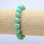 Elastic Bracelet Green Imperial Jasper (Pressed) Smooth Round Beads, Diameter 10mm+/-, Length 18cm+