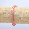 Elastic Bracelet Synthetic Chalcedony Smooth Round Beads, Diameter 6(+/-)mm, Length 18cm+