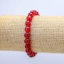 Elastic Bracelet Tourmaline (Imitation) Faceted Bead, Diameter 8mm, Length 18cm+