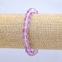 Elastic Bracelet Opal Glass Lilac Chameleon Smooth Bead, Diameter 8mm+-, Length 18cm+