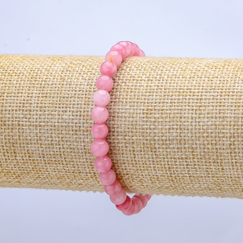 Elastic Bracelet Tourmaline (Imitation) Smooth Bead, Diameter 6mm+-, Length 18cm+