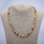 Necklace Brazilian Agate Barrel, Diameter 8x12mm+-, Length 45cm+