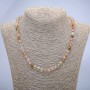 Necklace of Natural Chalcedony Stone Assorted Bead, Diameter 6(+-), Length 45cm+