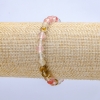 Elastic Bracelet Natural Chalcedony Stone Assorted Bead, Diameter 6(+-), Length 18cm+