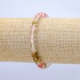 Elastic Bracelet Natural Chalcedony Stone Assorted Bead, Diameter 6(+-), Length 18cm+