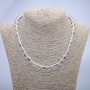 Necklace Rock Crystal Smooth Round Beads, Diameter 10mm+/-, Length 45cm+