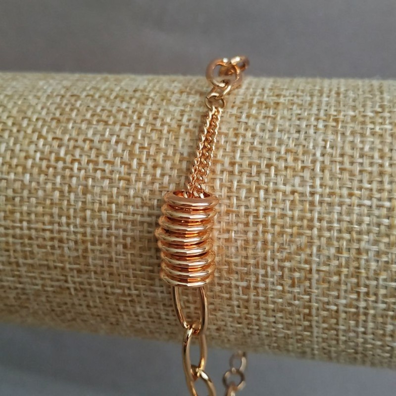 Xuping Bracelet 18K Gold Plated, length 18-20cm, thickness 7mm+