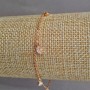 Xuping Bracelet 18K Gold Plated with White Rhinestones, length 17-19cm, thickness 1.2mm+