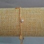 Xuping Bracelet 18K Gold Plated with White Rhinestones, length 19-21cm, thickness 1.2mm+