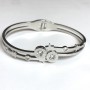 Bracelet Xuping Rhodium, thickness 5, 5mm + -, diameter 63x54cm +