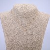 Xuping Chain 18K Gold Plated with White Rhinestone Pendant, thickness 1.5mm+/-, length 40-45cm+
