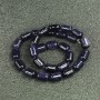 Beads on String Aventurine Blue Sand Cairo Night (pressed) Barrel, diameter 10x14mm+/-, length 39cm+