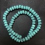 Turquoise (Imit.) Beads, Smooth Rondelle, Diameter 8x5mm +/-, Length 40cm +