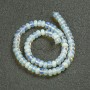 Moonstone (Synthetic) Beads on a Thread, Smooth Rondelle, Diameter 8x5mm +/-, Length 40cm +
