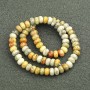 Natural Stone Imperial Jasper Beads on a Thread, Smooth Rondelle, Diameter 8x5mm +/-, Length 40cm +