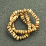 Natural Stone Landscape Jasper Beads on a Thread, Smooth Rondelle, Diameter 8x5mm +/-, Length 40cm +