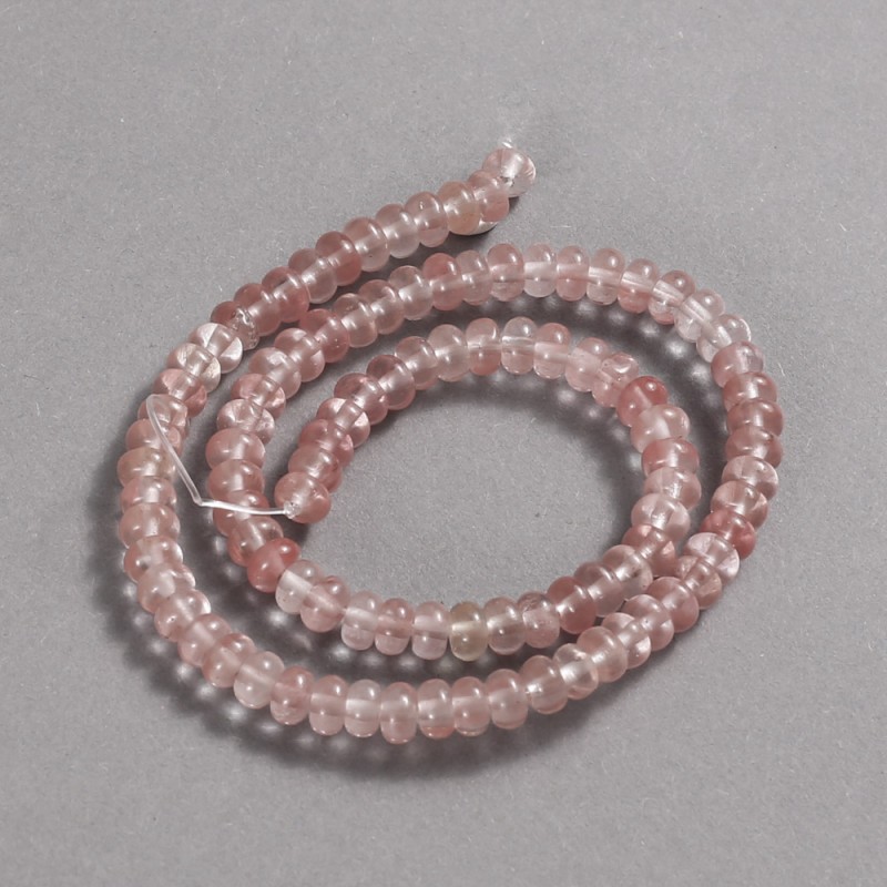 Chalcedony Beads on a Thread, Diameter 6x4mm +/-, Length 39cm +