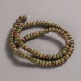 Natural Stone Beads on a Thread Jasper Heliotrope Unakite, diameter 6x4mm + -, length 39cm +