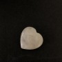 Souvenir Heart Stone Made of Natural Rose Quartz, Diameter 25x25x7mm+
