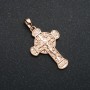 Xuping Pendant 18K Gold Plated Cross, diameter 33x18mm +