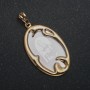 Xuping Pendant 18K Gold-Plated Icon, diameter 38x19mm +