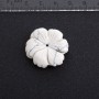 Flower Cabochon Natural Stone, 29mm Diameter, Cacholong