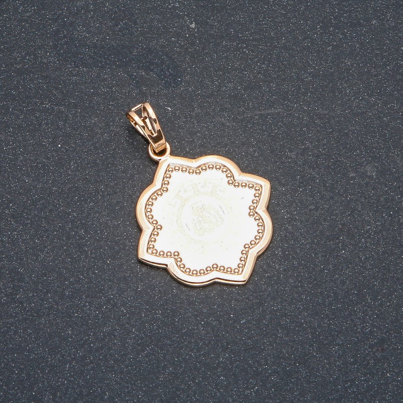 Xuping 18K Gold-Plated Pendant, 34x25mm diameter +