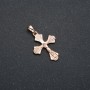 Xuping 18K Gold-Plated Cross Pendant, 29x18mm diameter +
