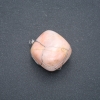 Pendant in Silver-Tone Wire Wrap with Natural Selenite, Diameter 40x28mm+/- Assorted Sizes