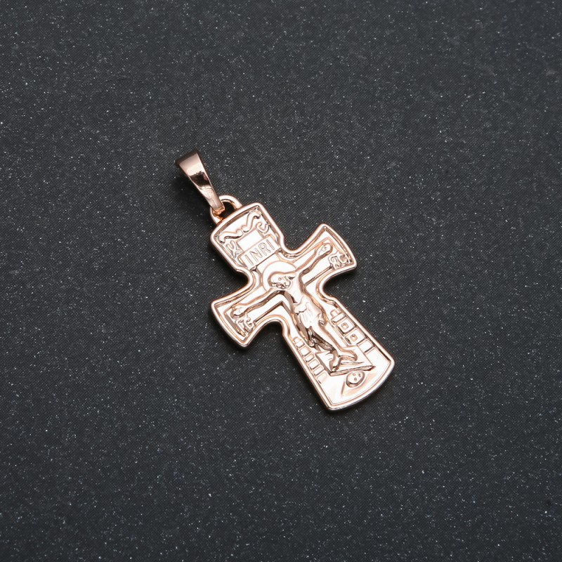 Xuping Pendant 18K Gold Plated Cross, 29x15mm +